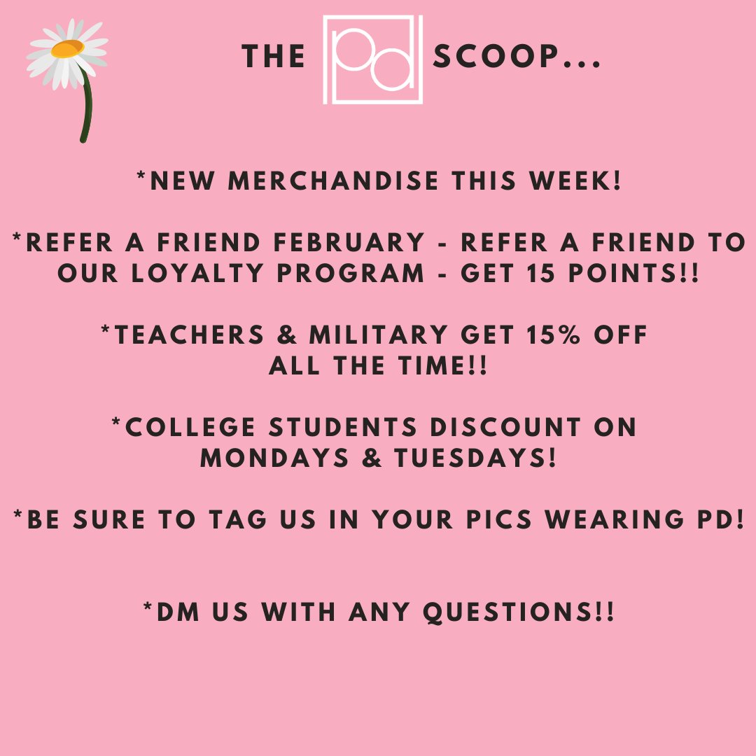 Here's the scoop!!  Keep checking social media for any updates on what's going on!!

#shoppdstl #shopsmall #supportlocal #locallove #loveboutiqueshopping #stlboutique