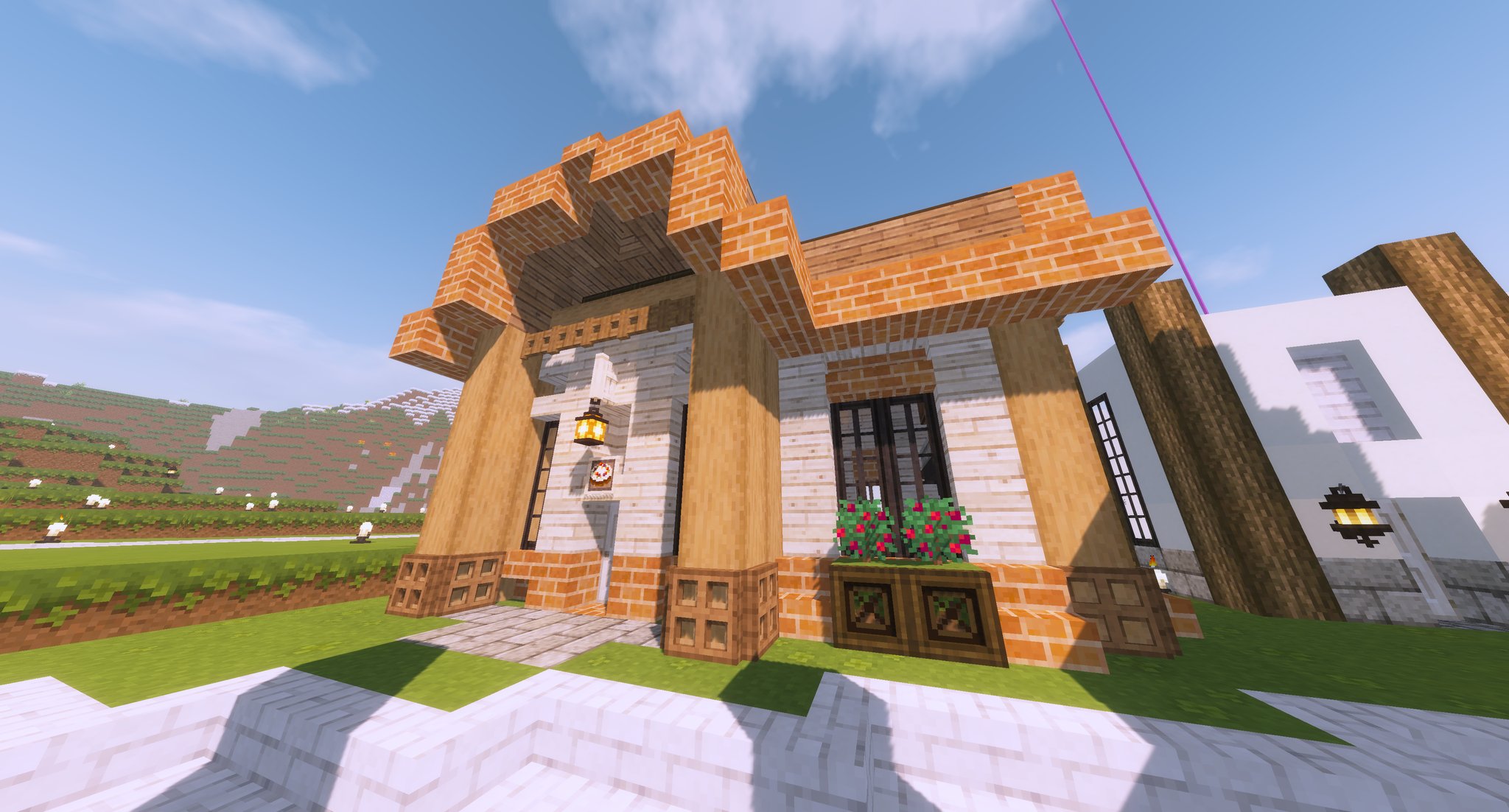 椿之こまち 1万人目指し中 ケーキ屋さんと定食屋さん マイクラ マイクラ建築 マインクラフト Minecraft Minecraft建築コミュ T Co P1oeinizp2 Twitter