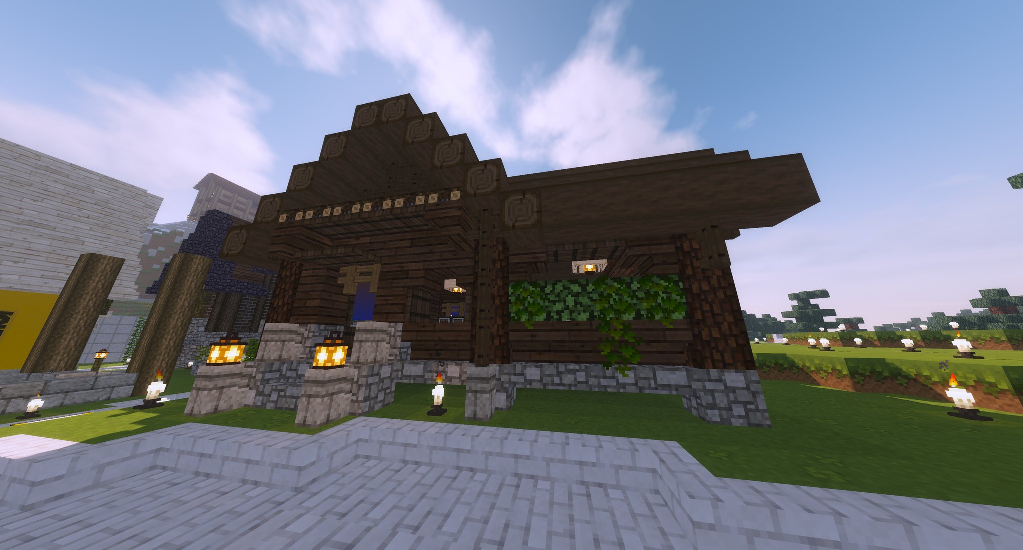 椿之こまち 1万人目指し中 ケーキ屋さんと定食屋さん マイクラ マイクラ建築 マインクラフト Minecraft Minecraft建築コミュ T Co P1oeinizp2 Twitter
