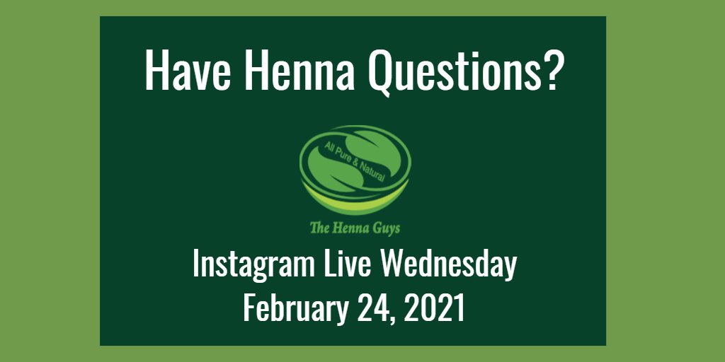 Join the Conversation! We will be answering all your natural beauty questions tomorrow on Instagram! Wednesday, February 24, 2021 we are meeting up on Instagram live! Let us know what you think, what you're curious about, or just come say hi! #naturalbeautyexperts #hennahairdye