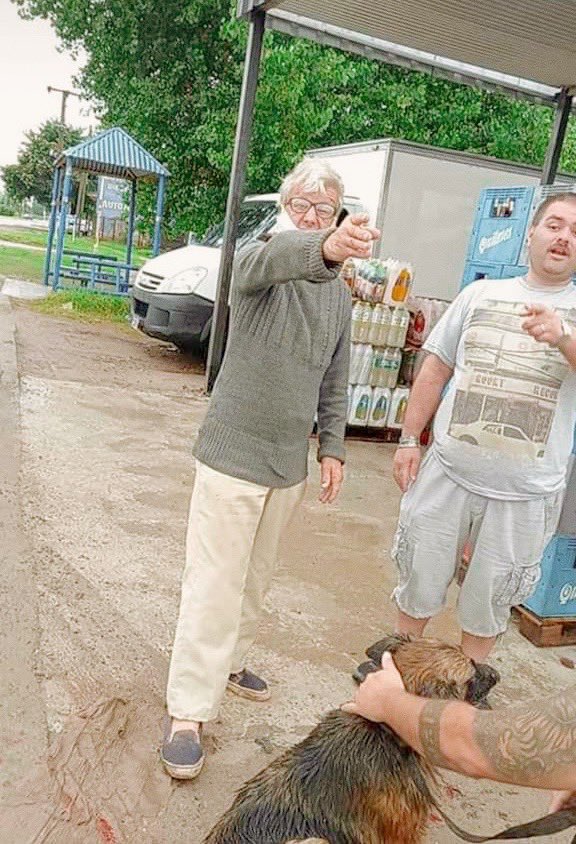 PatitasGlew's tweet photo. Esto pasó esta mañana en la localidad de Guernica, este señor que ustedes están viendo ahora se llama Victorio Tiesi, arrastro con su auto a una perra por varios kilómetros sobre la ruta y le ocasionó heridas graves en sus patas traseras. 
Que todo zona sur conozca su cara.🔥 https://t.co/WSyNxqvOHA