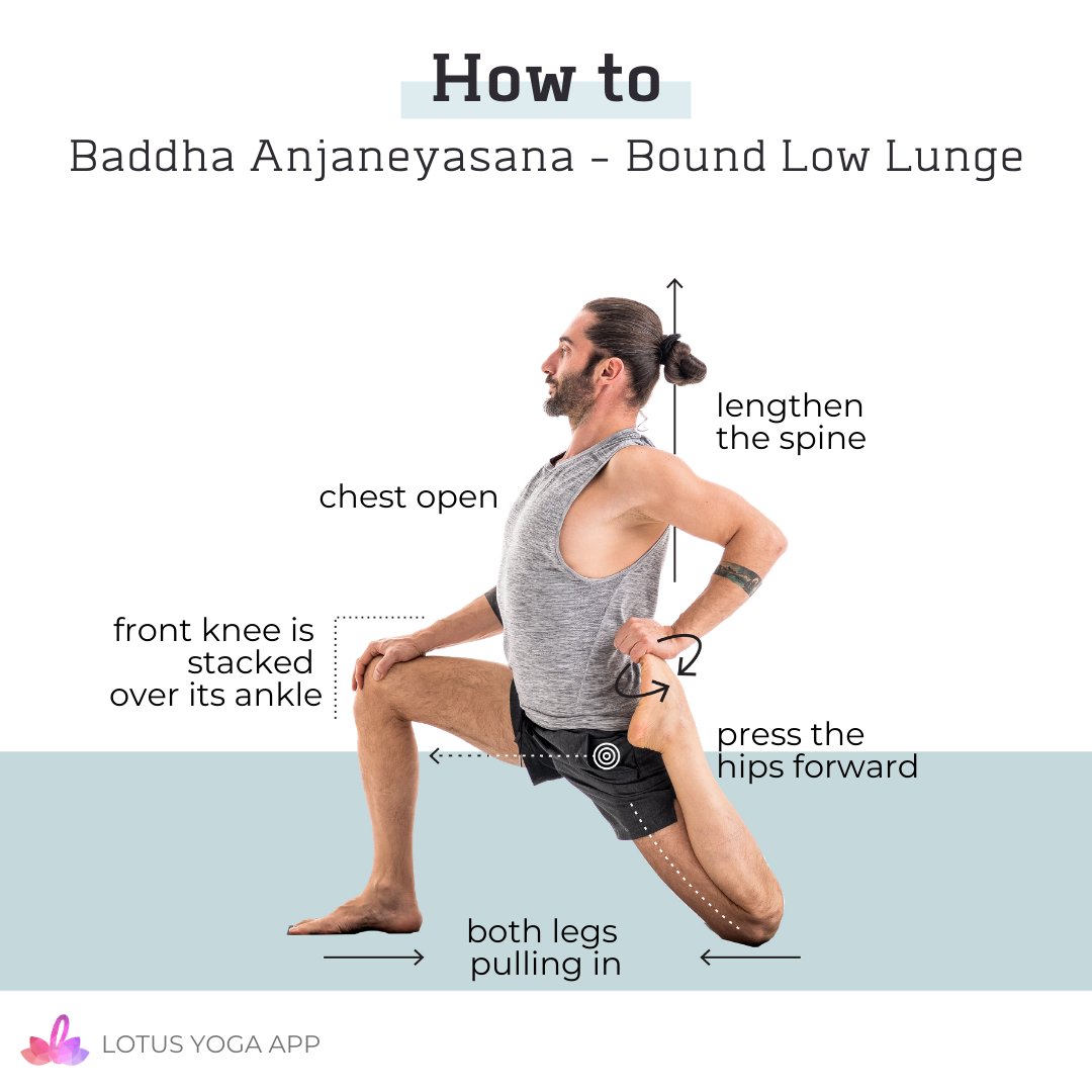 lotusflowcom's tweet photo. This variation of #Anjaneyasana is great to stretch the quad of the back leg. If you haven't yet, try the pose and see how it feels. #lotushowto

https://t.co/JwQYffpgmJ

#lotusyogaapp #lotusyoga #yoga #beginnersyoga #yogaposes #howtolowlunge #stretching #yogatips #howtoyoga https://t.co/lGtZ3vbx5M