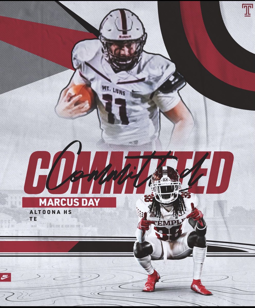 Marcusday15's tweet photo. COMMITTED!!! 🔴⚪️ #21FIVE #TempleTUFF @Temple_FB @CoachU_TU @MtLionFootball https://t.co/fmvncIrkI7