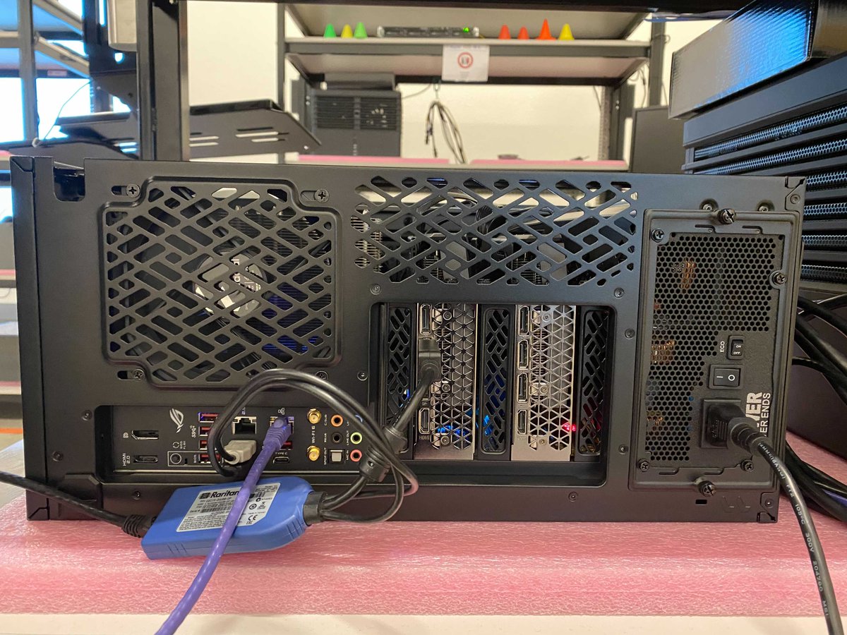 Exxactcorp's tweet photo. Getting an @Exxactcorp workstation ready for a customer doing #MolecularDynamics research using #AmberMD:
https://t.co/AsWxSfNRUB
Build includes👇
✔️2x @ZOTAC GeForce RTX 3070
✔️1x @AMD Ryzen 7 5800x
✔️4TB Hard Drive
#compchem #lifesciences #RTX3070 #Amber20 #HPC #FractalDesign https://t.co/LPkTa4Jw1O
