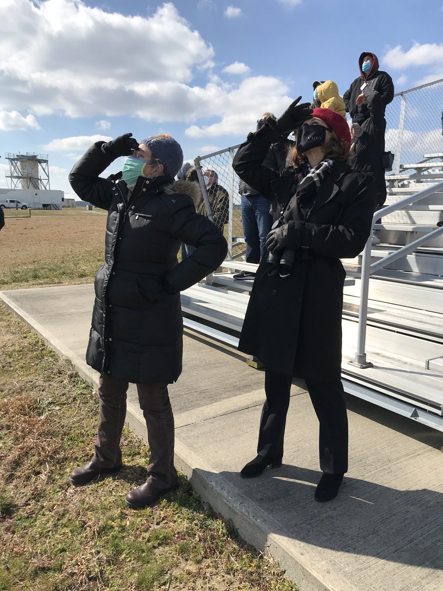 VCSFA_MARS's tweet photo. @VirginiaSpace was honored to host @FirstLadyVa Mrs. Pamela Northam @VCSFA_MARS on Saturday, February 20 for the picture perfect @NorthrupGrumman NG-15 launch! https://t.co/eyVeEaTM1D