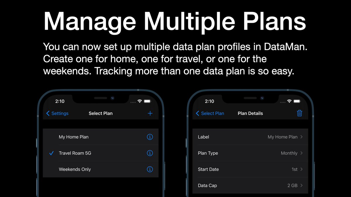 XVisionNow's tweet image. Ready for Dual 5G. Get DataMan to manage multiple 5G, 4G, and LTE cellular plans. #appstore #update apps.apple.com/app/id592962356