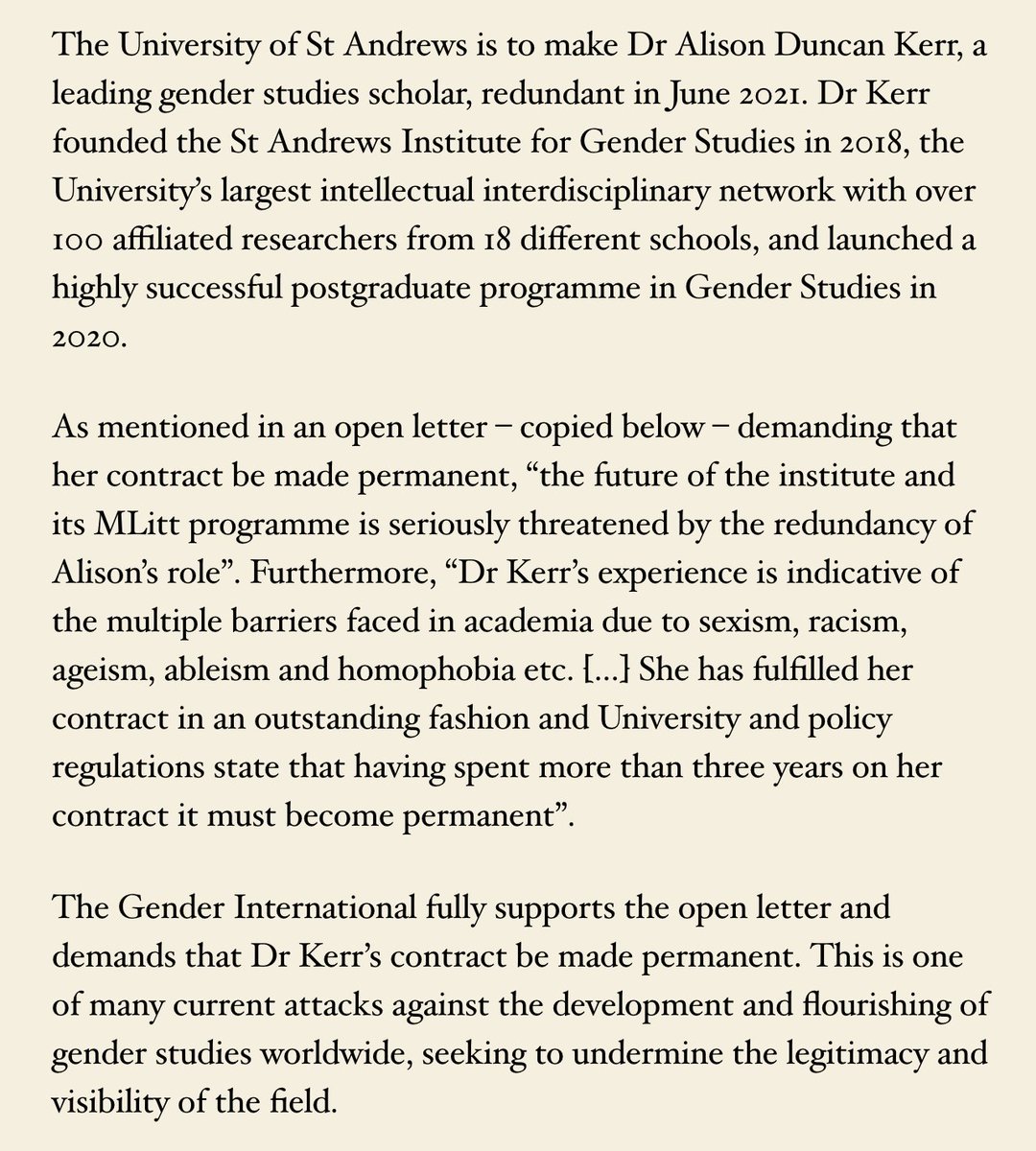 The Gender International tweet media