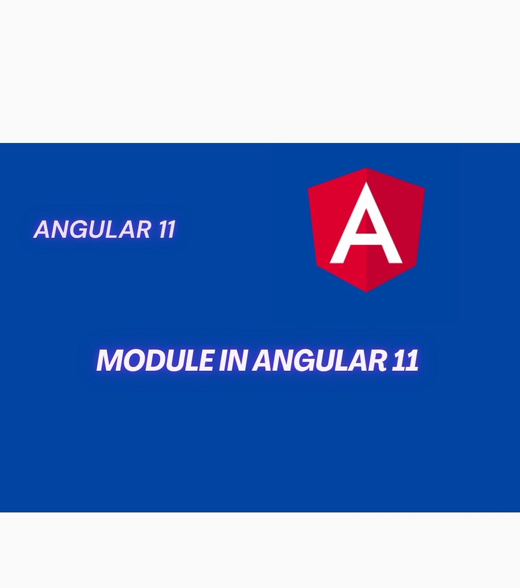 Anjanirajdev's tweet image. Here is new angular 11 video out. 

Here is the link for angular module

youtu.be/cyDMBl_PgjQ

Please do watch and like and subscribe the channel 

#angular #angular11 #angulardevelopment #FrontEndDevelopment #javascript30 #100daysofcode YouTube Channel