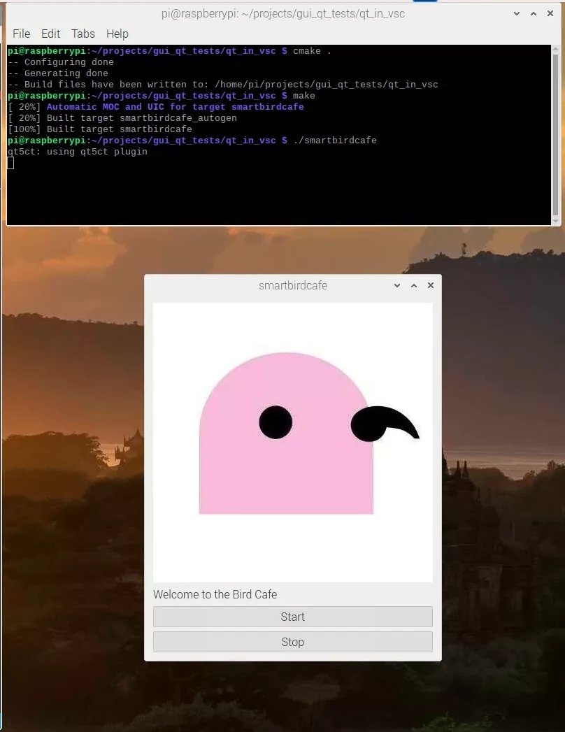 smartbirdcafe's tweet image. Meet the team 1/4 -
Hey, I'm Alena and I'm in charge of the GUI for our smart bird cafe!
We have a little prototype design on the last slide and I am going to work on integrating this with Joe's part, coming soon, over the next week.
-Alena
#raspberrypi #guidesign