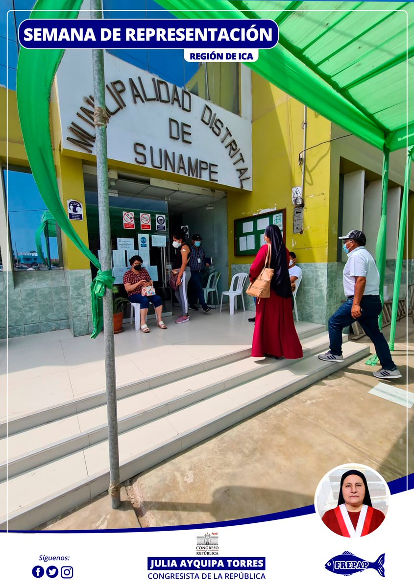 ayquipa_julia's tweet photo. Empezando nuestro primer día en la semana de representación, visité el distrito de #Sunampe, Provincia de #Chincha, para revisar el trabajo municipal a cargo del alcalde José Matías Rojas, con quién desarrollamos la reunión y el plan distrital para Sunampe y su ejecución 2021. https://t.co/t79p67u0nj