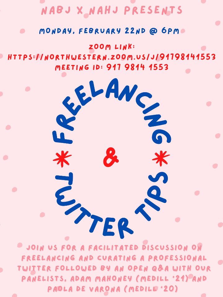 we’re having a super cool event with <a href="/NAHJ_NU/">NAHJ-NU</a> tonight!!!