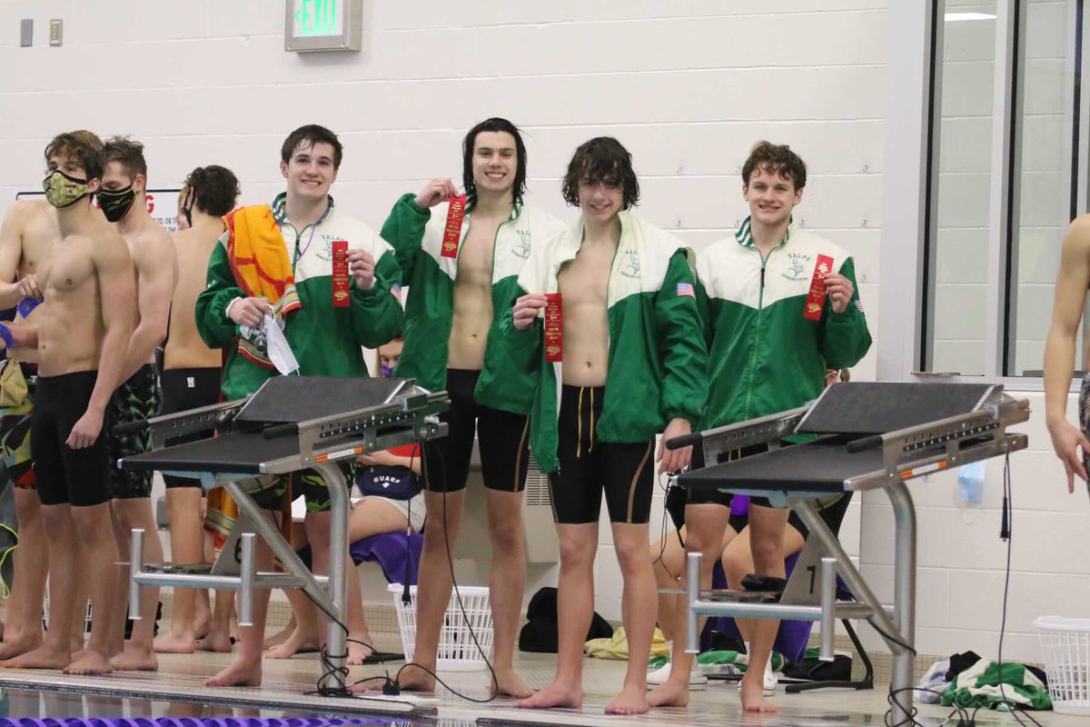 Second place in the 200 Freestyle Relay at Sectionals! Great job to Zach Juhl, Will Miltenberger, Kyle Seward &amp; Liam Shepherd!  ⁦<a href="/ValpoBoysSwim/">ValpoBoysSwim</a>⁩ ⁦<a href="/ValpoHS411/">Viking Info</a>⁩ ⁦<a href="/Valpo_Schools/">Valparaiso Community Schools</a>⁩