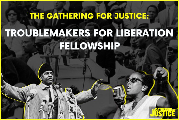 New youth fellowship opportunity! The Troublemakers for Liberation Fellowship by @gather4justice is looking for this generation’s Ella Bakers, Bayard Rustins, and John Lewises, for a 6-month organizing fellowship. Stipends provided. Visit bit.ly/troublemakersf… to apply!