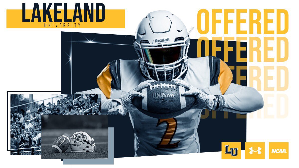 Blessed to receive an offer from Lakeland University All praise to the most high.❤️
#AGTG 👏🏾
@CoachJohnsonP <a href="/TateFootball/">Tate High Football</a>
