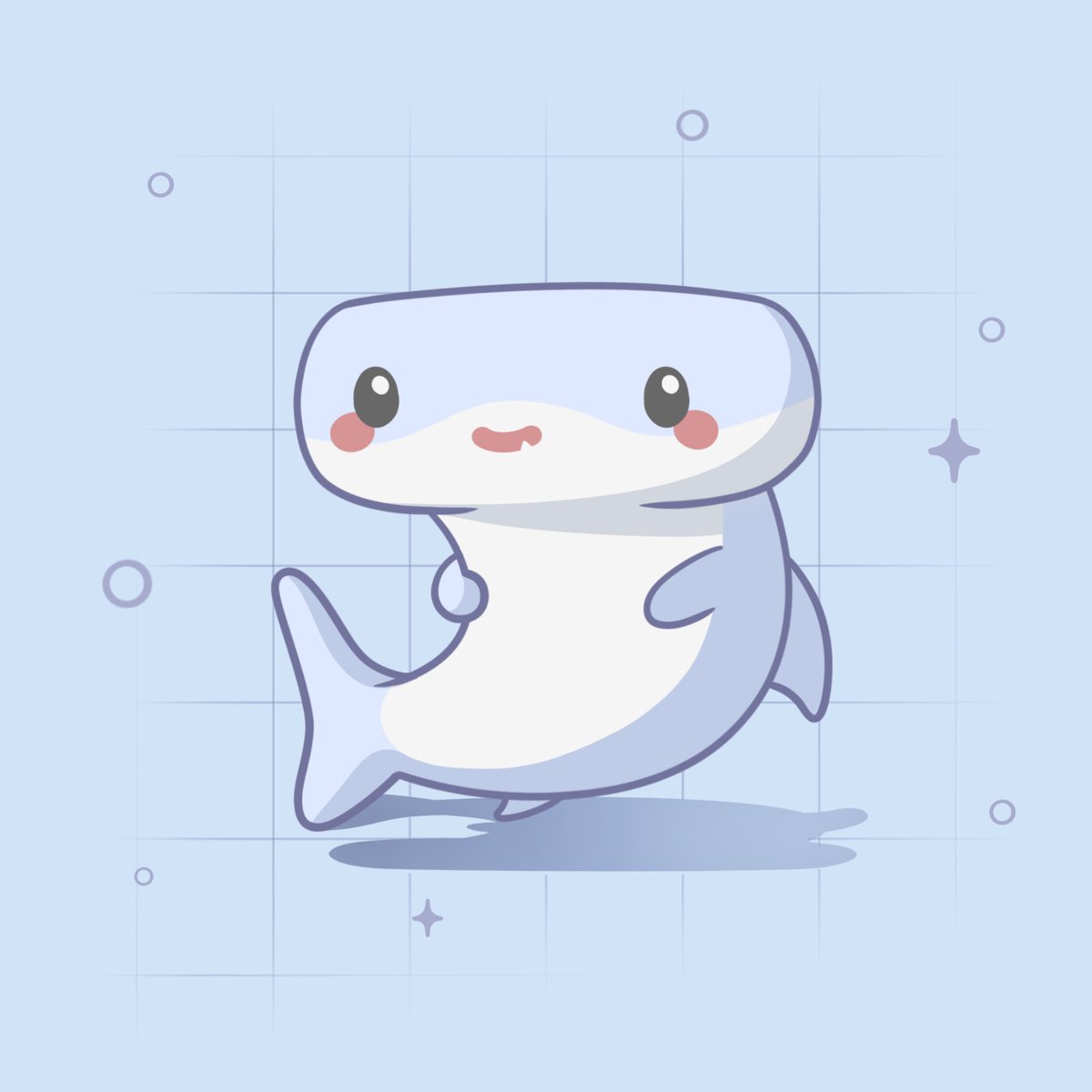 moshimo_store's tweet photo. Whilst we work on our Sakura collection and official website: please enjoy some new art featuring Hammy the Hammerhead 🥰

He’ll be coming to the shop as a sticker and enamel pin!!! 

#stickershop #digitalart #kawaiianimals #cuteart #smallbiz https://t.co/w9NsOijuVc