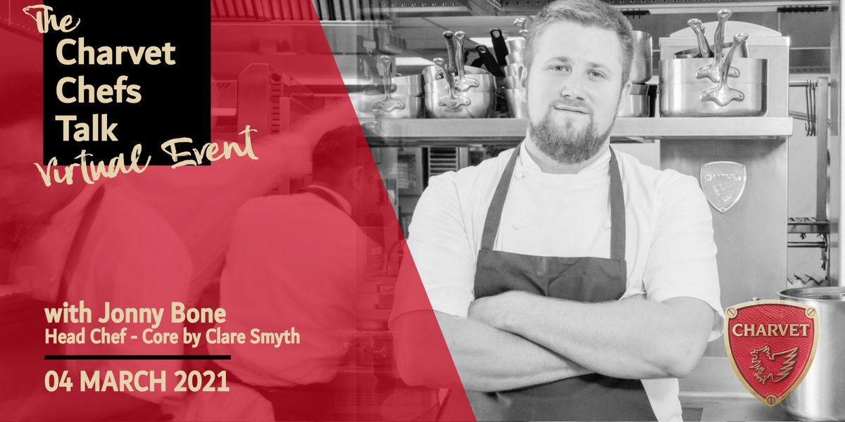 Join us March 4th 2021 for 

CHARVET CHEF TALK

A virtual event featuring JONNY BONE — as well as some of the UK’s most acclaimed chefs! 

Don’t miss out— register today at:

bit.ly/3kk4GQ3 

#charvet #chefslife  #chefs  #cheftalk  🧑‍🍳🧑‍🍳🧑‍🍳