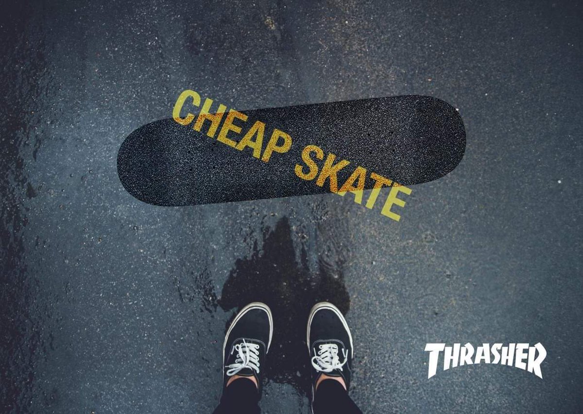 _HB_writes's tweet photo. @OneMinuteBriefs #SKATEBOARDS

Wee bit late! 

Grip tape on pavement advertising Thrasher board sale.

Visuals by @Leishmantwin2
Words by me

#getonboard #thrasher #feetfirst https://t.co/T1G60bDcv2