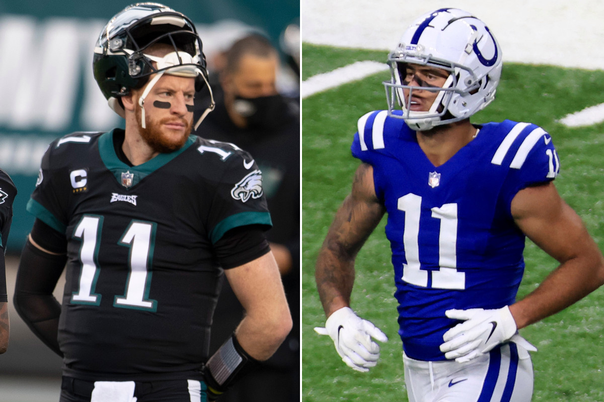 Carson Wentz isn't getting No. 11 from Michael Pittman Jr.