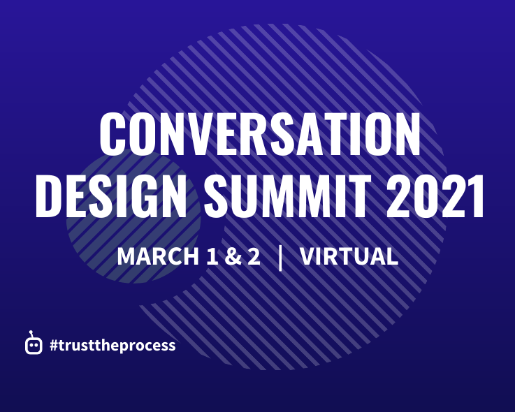 obaid's tweet photo. Join us for our first ever #conversaton #design #summit with action packed talks with leading #conversation #designers from around the world. Only a few spots left. Reserve yours at https://t.co/flejHVEEuF #trusttheprocess https://t.co/bqPU0fWJeY
