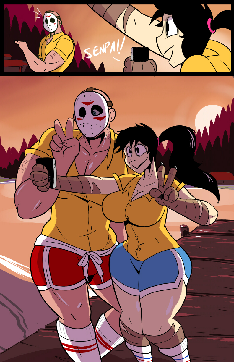 ultimateZ on X: Did another one with Camp Counselor Momo and @junkmixarts  Jason t.coM3HD0sU9MZ  X
