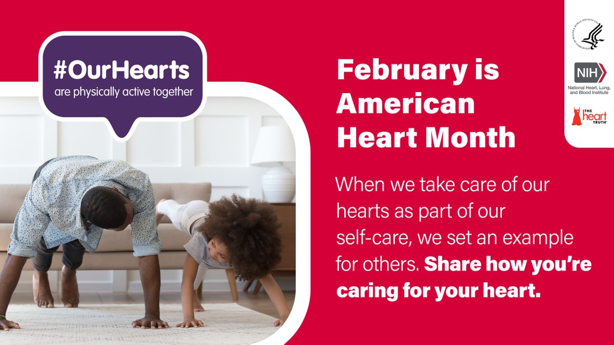 5280_bpw's tweet photo. #OurHearts get physical activity together. February is American Heart Month.
#OurHearts are healthier together. https://t.co/1sCcPpxISV