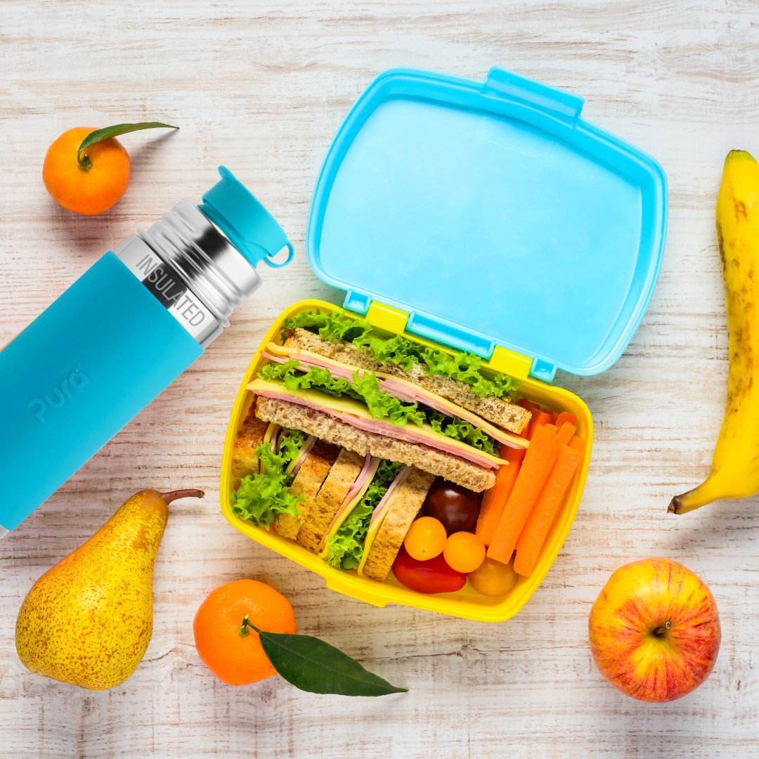 purastainless's tweet photo. The #Pura bottle completes any lunch box. 

#EcoFriendly #Reusable #BPAFree #LivePura #ToddlerLife #Toddler #Parenting #PlasticFree #Baby https://t.co/lkx4axeQKV