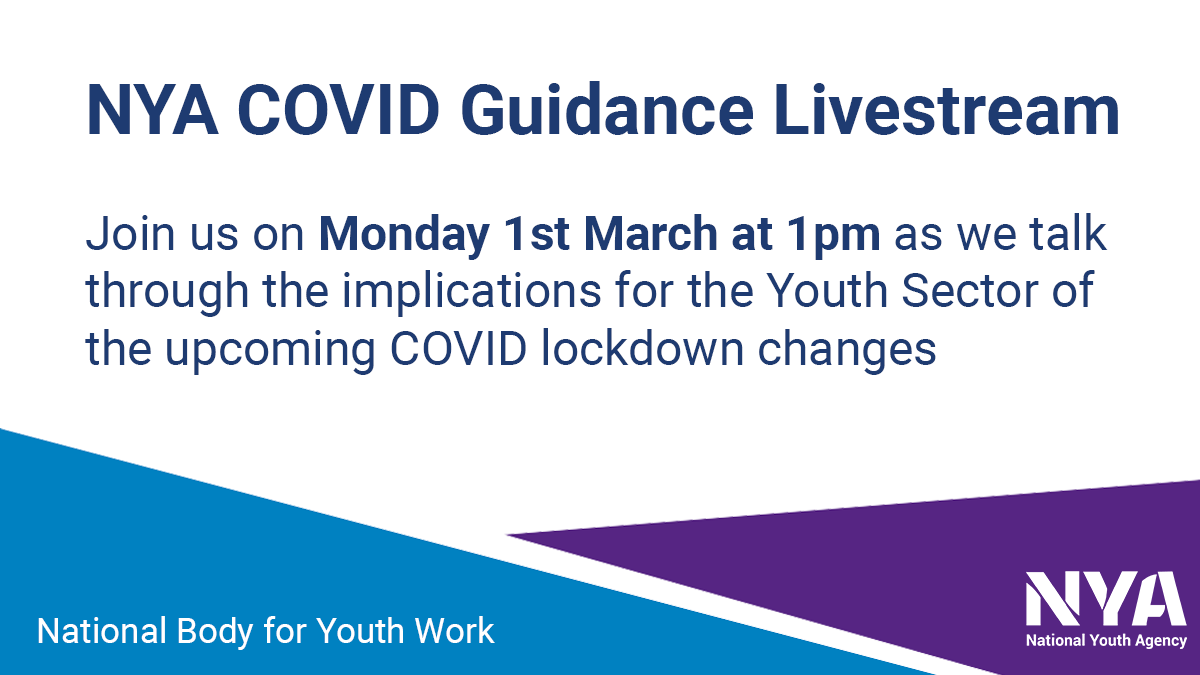 This week we're working intensely with government officials to understand and clarify this evenings announcement and it's implications for the Youth Sector.
 
Join us on Monday at 1pm as we talk through it all and take your questions

youtu.be/VV12YJ_UNxo