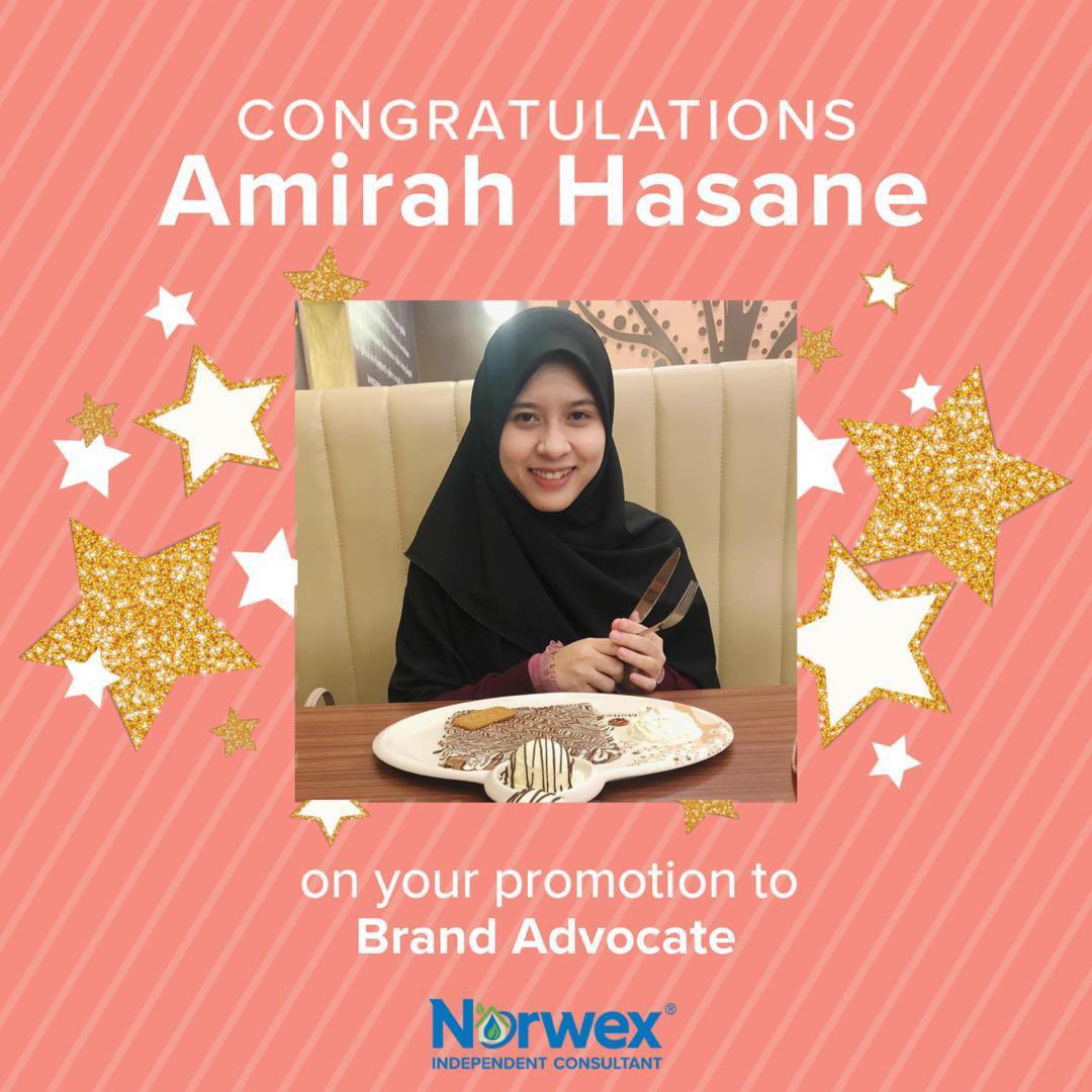 AmirahHasane's tweet photo. Nak update jugak lah, sekarang Mira norwex consultant. Officially my 2nd business. Anyone yg nak tanya or nak order, roger je k. Hihi alhamdulillah, dah rank up ke rank ke-3 dalam Norwex 😍 May Allah ease ❤️ https://t.co/Jcgn3tWevF