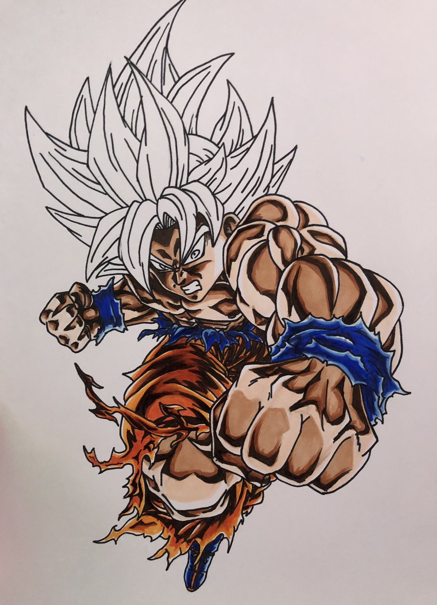 arkaith's tweet image. #dragonballsuper #goku #fanart #drawing #copic