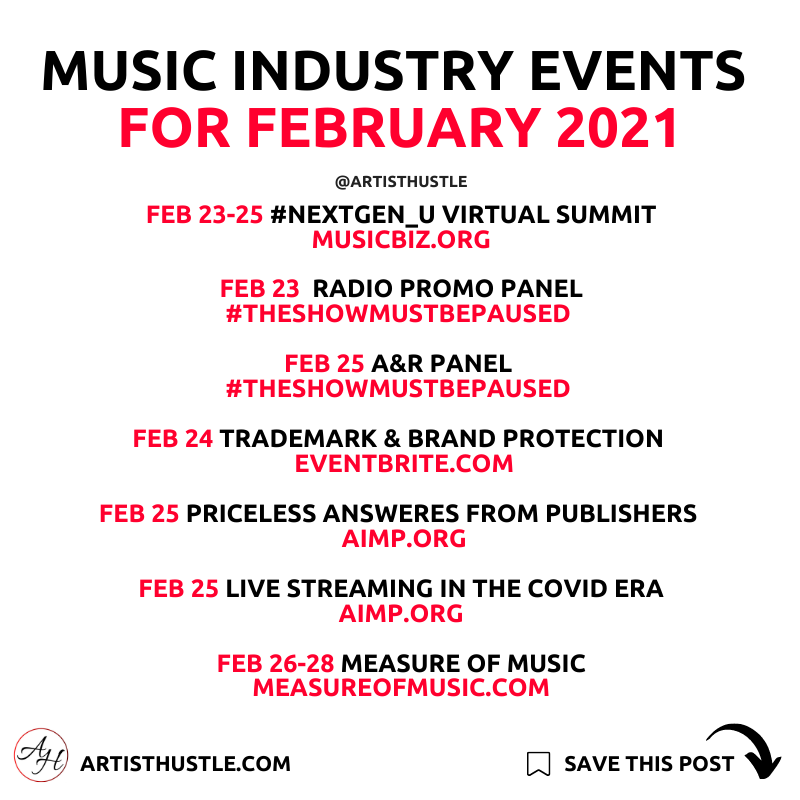 artisthustle's tweet photo. #MusicIndustry Events This Week For #Musicians https://t.co/ghbUrEBgCu