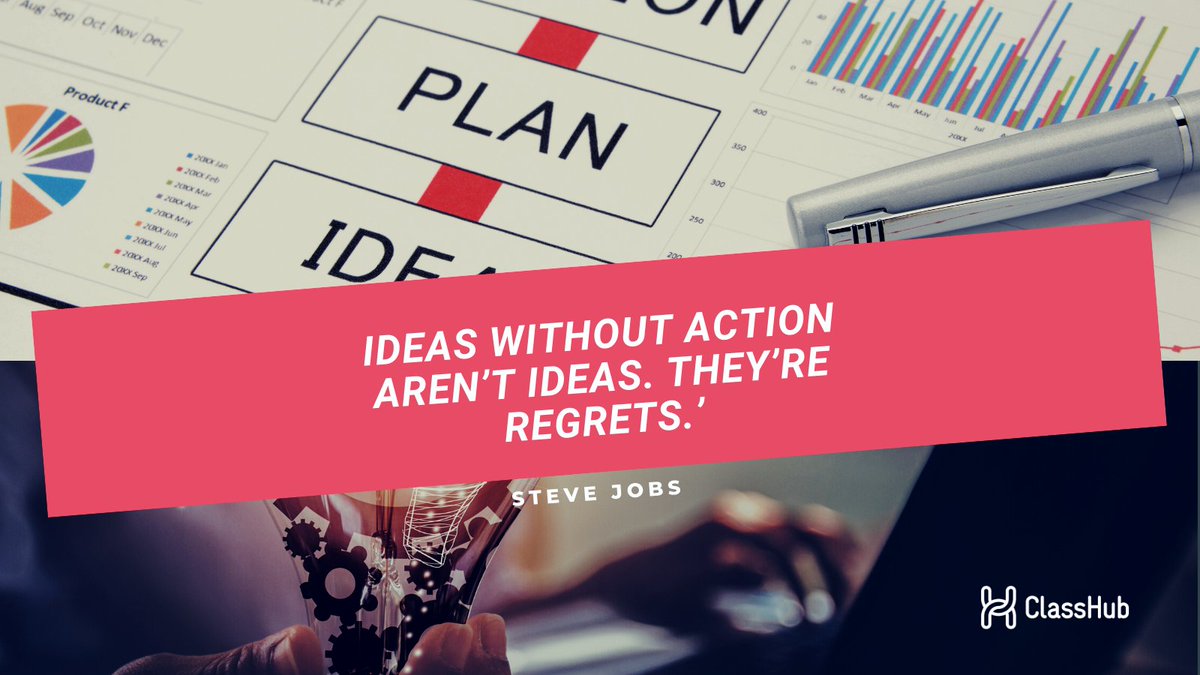 ClassHubapp's tweet image. Ideas without action aren&apos;t ideas. They&apos;re regrets.
- Steve Jobs -

#classhub #leavingcert2021