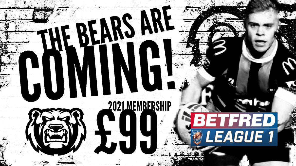 2021 Season Tickets now available for the cheapest price in the clubs history in the professional game! Get 9 home Betfred League 1 games for £99 Adults £90 Concessions. Apply online now at coventrybears.com/bearstickets