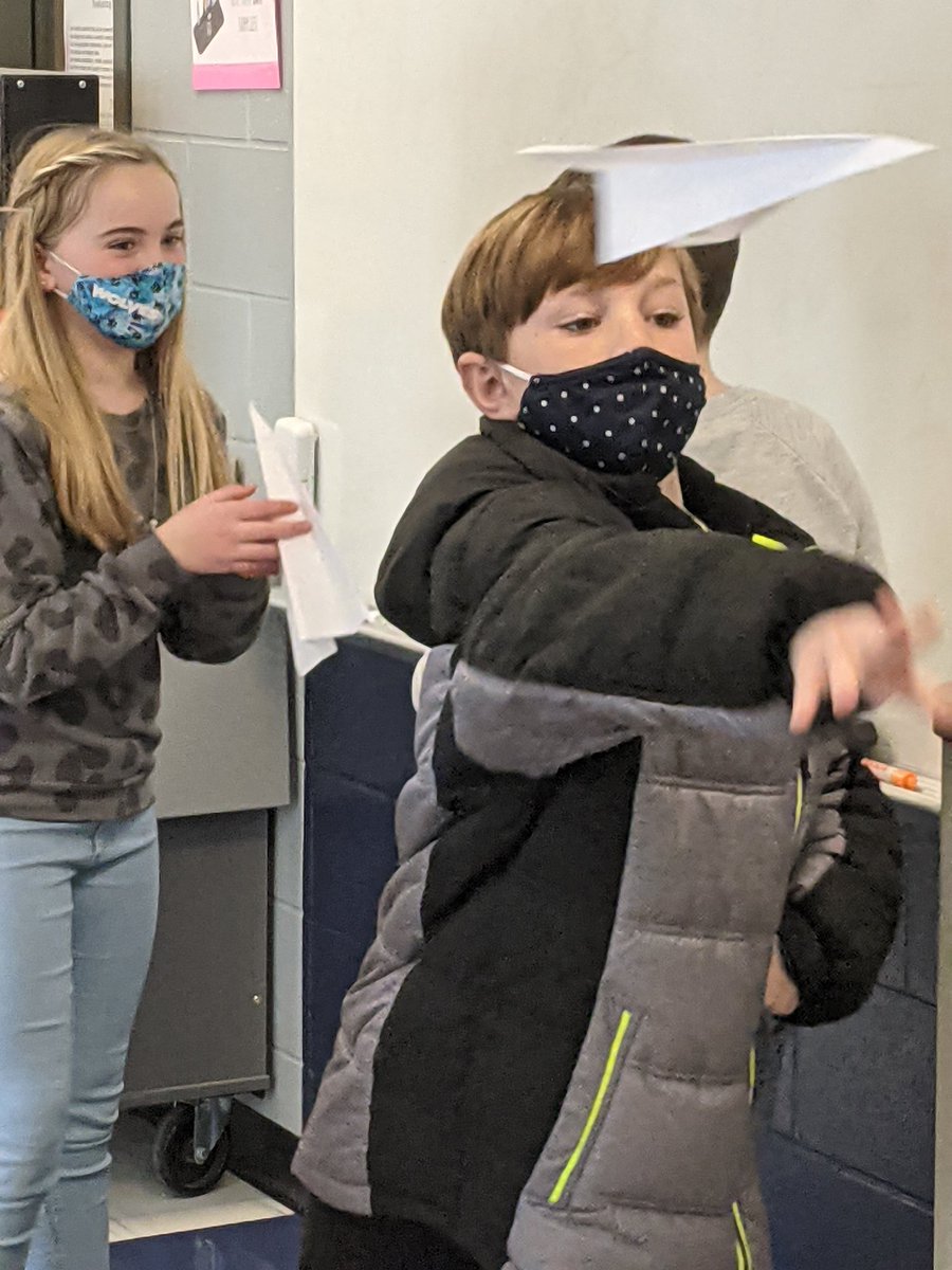 The <a href="/WestCler/">West Clermont Schools</a> Gifted Learning Center students from <a href="/CloughPikeElem/">Clough Pike</a> designed, built and tested paper airplanes during our FLEX time competition today. #LoveWC #TheresNoPlaceLikeWC