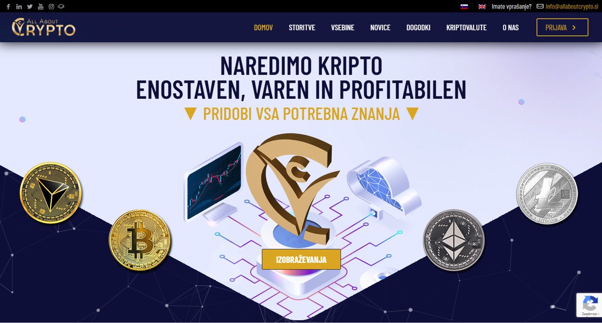 Blockchainsati1's tweet image. &amp;gt;&amp;gt;&amp;gt; All About Crypto ima novo stran &amp;lt;&amp;lt;&amp;lt;
Z veseljem vas obveščamo, da je na voljo prenovljena spletna stran All About Crypto, ki vam že ponuja bogat izbor vsebin.
Želimo vam obilo užitkov in novo pridobljenih znanj🤓
allaboutcrypto.si/sl/