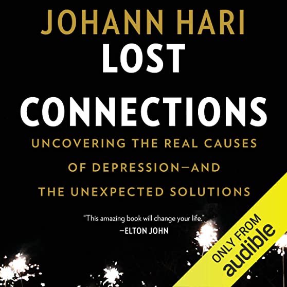 Highly recommend this book by ⁦@johannhari101⁩ if you are curious about this topic. Makes you think, pause & question. #becuriousListen #storieswetellourselves Lost Connections by Johann Hari on Audible adbl.co/3qJCNDz