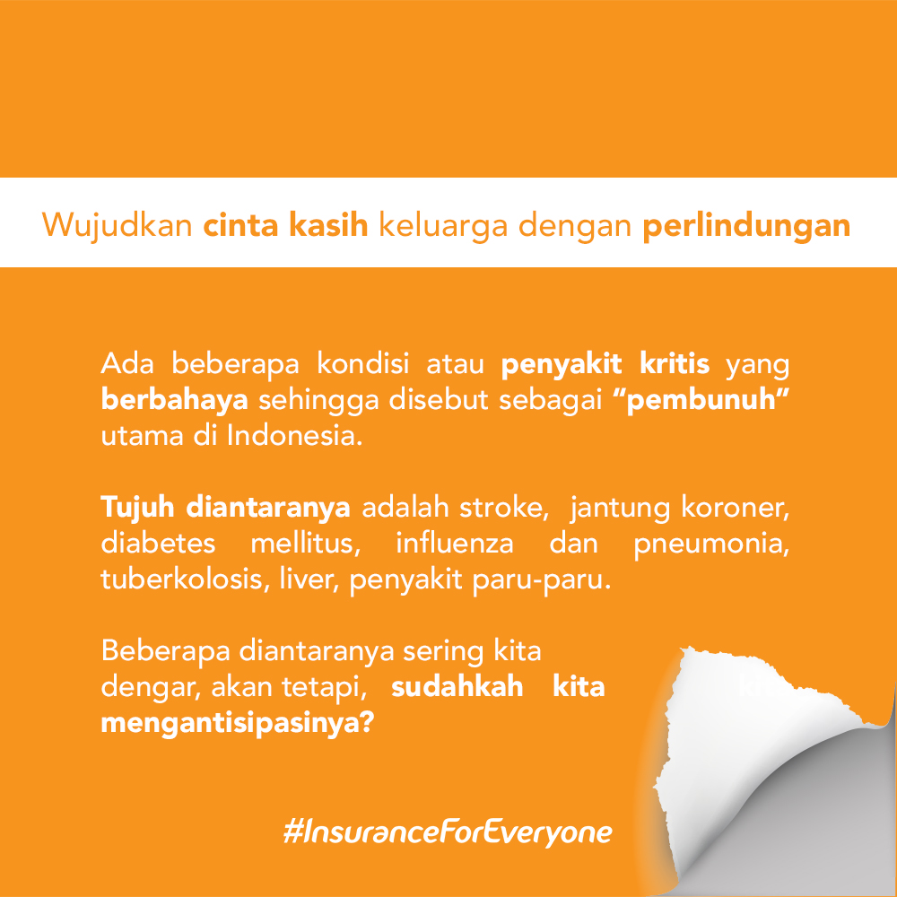 BNILifeID's tweet image. Dengan adanya asuransi penyakit kritis, diagnosa dan perawatan untuk penyakit kritis bisa meng-cover biaya yang memang jauh lebih mahal dari pertanggungan asuransi kesehatan biasa.

BNI Life Plan Multi Protection perlindungan terhadap 117 penyakit kritis. #InsuranceForEveryone