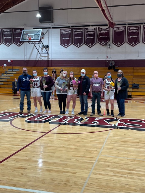 Tonight we recognized and celebrated our senior lady Turks. Abby Scott, Trinity Israel, and Alli Fuller have made us proud and we wish them the best of luck in their future endeavors!