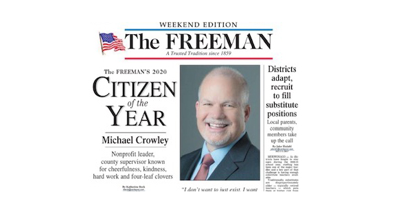 Kevin Longino (@ceoatnkf) on Twitter photo Congrats to the new <a href="/nkfwi/">NKF of Wisconsin</a> CEO Mike Crowley on becoming The Freeman's 2020 Citizen of the Year. Welcome to the NKF family, <a href="/realMikeCrowley/">Michael A. Crowley</a>!
bit.ly/3qJDPPW Congrats to the new <a href="/nkfwi/">NKF of Wisconsin</a> CEO Mike Crowley on becoming The Freeman's 2020 Citizen of the Year. Welcome to the NKF family, <a href="/realMikeCrowley/">Michael A. Crowley</a>!
bit.ly/3qJDPPW