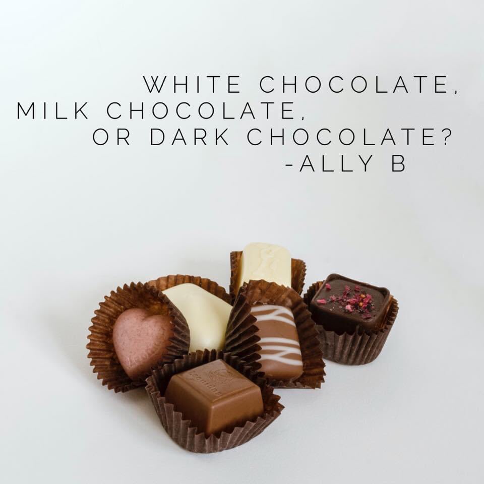 Milk or dark for me.