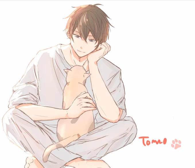 #ギヴン #given 
猫の日〜♥ ฅ•ω•ฅにゃぁー
立夏と猫さん!遅刻にゃー! 