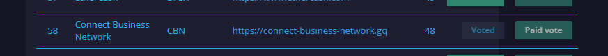 AIPro_CBN's tweet image. You can register using our referral link and cast your vote in favor of our Connect Business Network (CBN) project.
Thank you all for your attention, the Connect Business Network (CBN) team is grateful that you are with us!
btcsquare.net/ref/684c9599