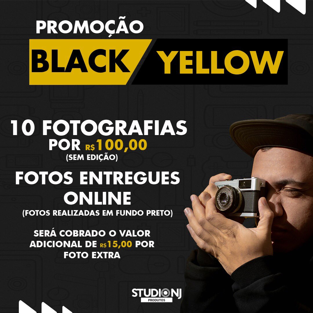 Studio_NJ's tweet image. Gostou da nossa promoção ?!?!?! Entre em contato@studionjproductions.com e  fique por dentro da nossa promoção . Promoção válida até o dia 25 desse mês.
