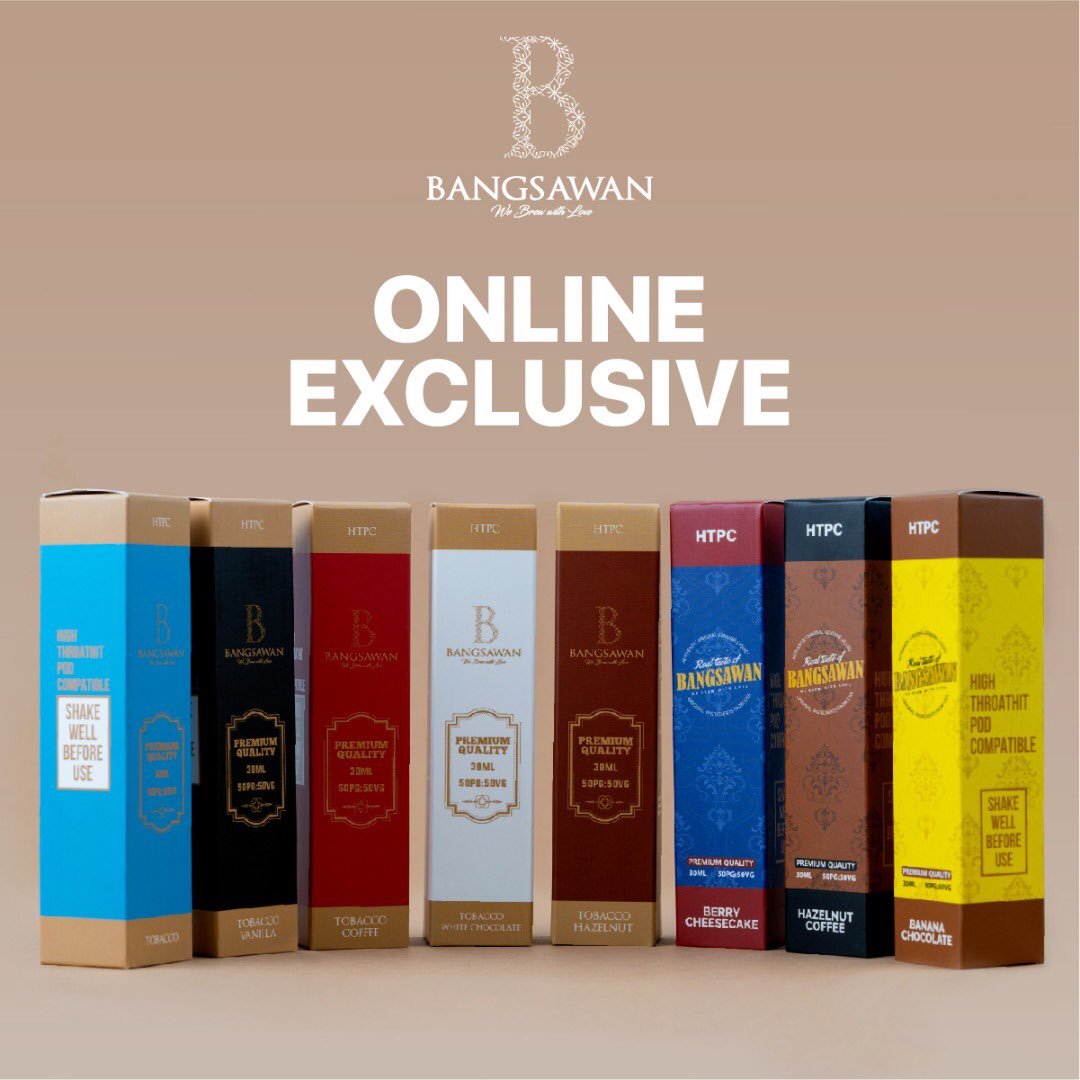 Bangsawan Online Exclusive available now at vape shop all around Malaysia.  Grab it now before its too late. It's not just a flavor, it's an EXCLUSIVE  PREMIUM TASTE. Visit Bangsawan Liquid for