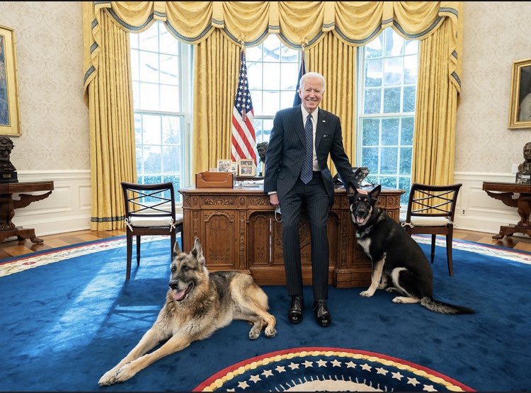 A couple of good boys with our president.