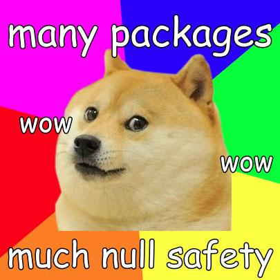 Thank you all for your support publishing null-safe packages to https://t.co/IGDONXRutv for Dart. Keep on publishing. Null safety to the mooooooooooooooon!!!! https://t.co/NNtamYLrKe https://t.co/Bo1qxZsln7