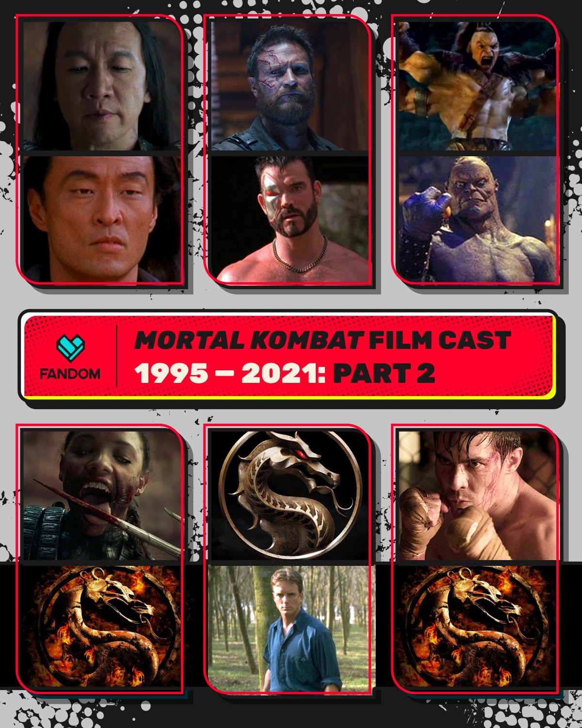 Mortal Kombat' Cast Then and Now