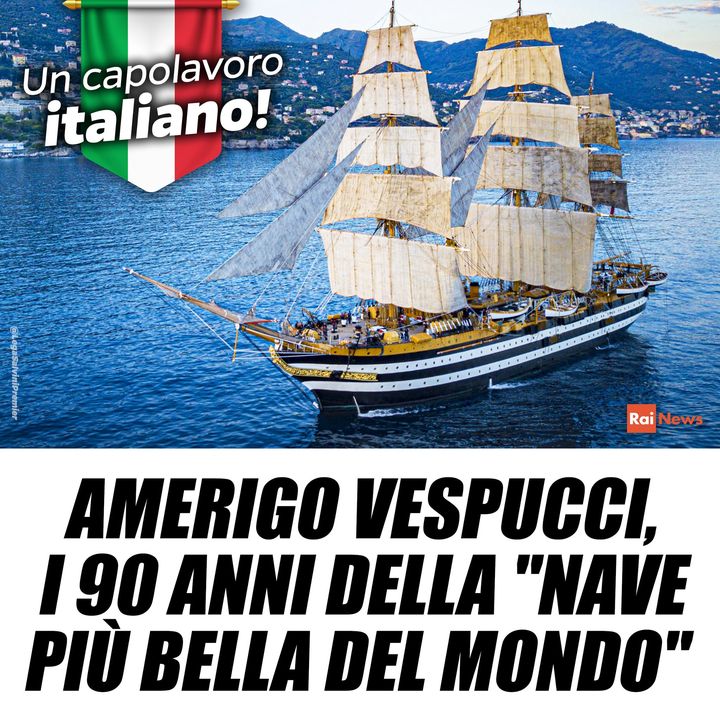 🇮🇹 Uno dei simboli del nostro Paese nel mondo, l’Amerigo Vespucci compie 90 anni! Un capolavoro italiano e l’unità più antica della Marina Militare ha percorso più di 800mila miglia. Auguri alla nave più bella del mondo 🇮🇹 https://t.co/s861zou6jm
