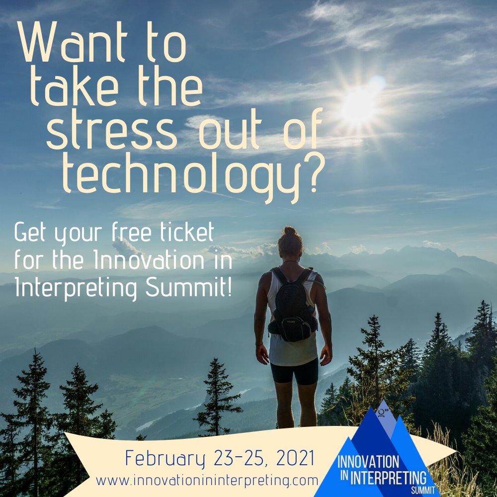 theinterpretingcoach (@terpcoach) on Twitter photo I'm not sure there are any #terps out there who haven't signed up for <a href="/techforword/">techforword</a> 's amazing #Innov1nt summit - but just in case: you don't want to miss this! Get your FREE ticket now - the event starts tomorrow. I'm not sure there are any #terps out there who haven't signed up for <a href="/techforword/">techforword</a> 's amazing #Innov1nt summit - but just in case: you don't want to miss this! Get your FREE ticket now - the event starts tomorrow.