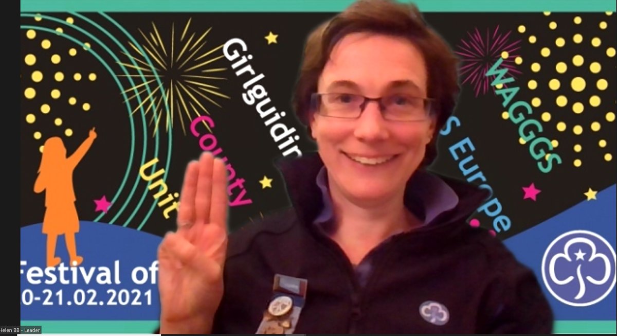 Helen_B_B's tweet photo. Thanks @lauracottey - enjoyed celebrating #WTD2021 with 3rd #Chislehurst #Rainbows, 1st #Brownies, #Guides &amp; #Rangers today using @wagggsworld Stand Together For Peace resource - I #PassThePromise to @E_SE9 https://t.co/Amh02MDASk