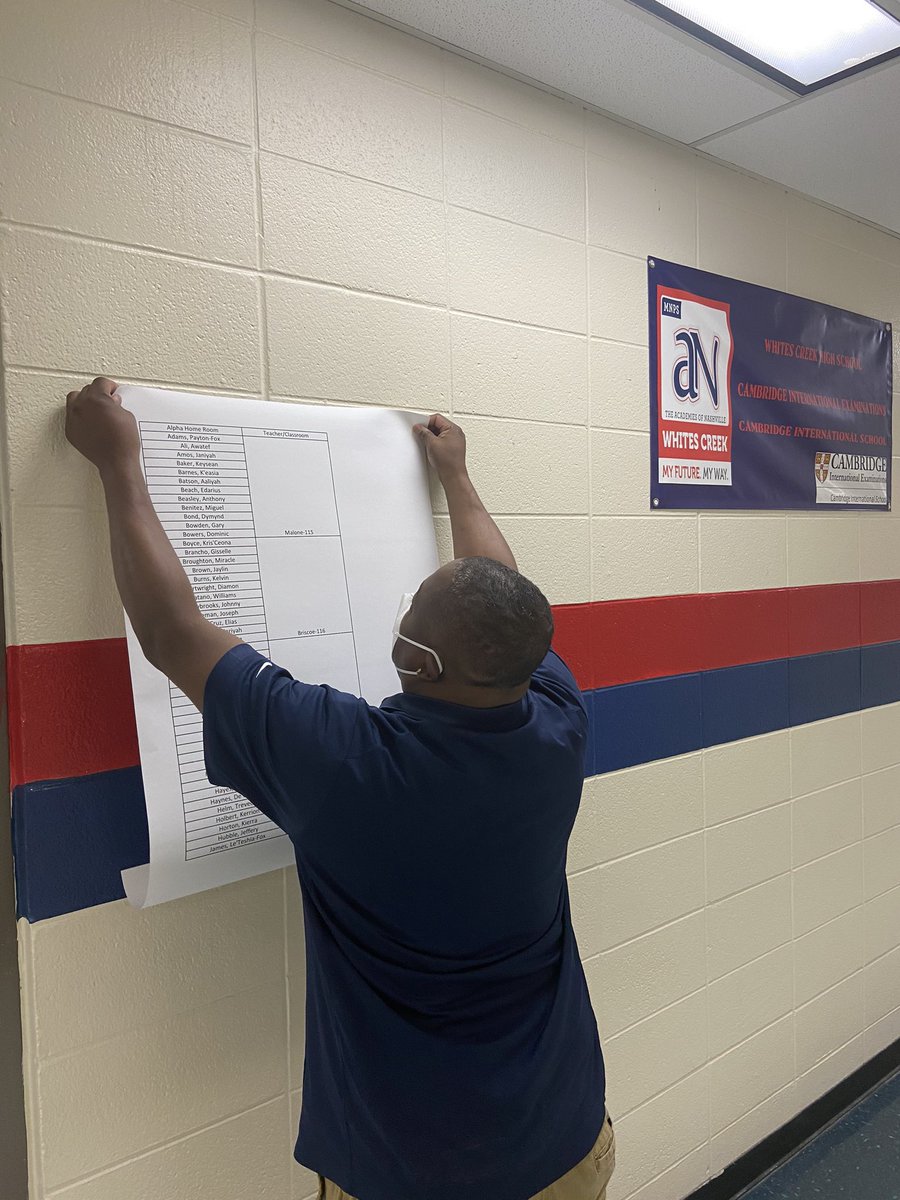 WhitesCreekHS's tweet photo. Lots of preparations are being made to welcome our class of 2024 Scholars. We are excited to see you tomorrow in your standard school attire! https://t.co/mkxjDM0R99